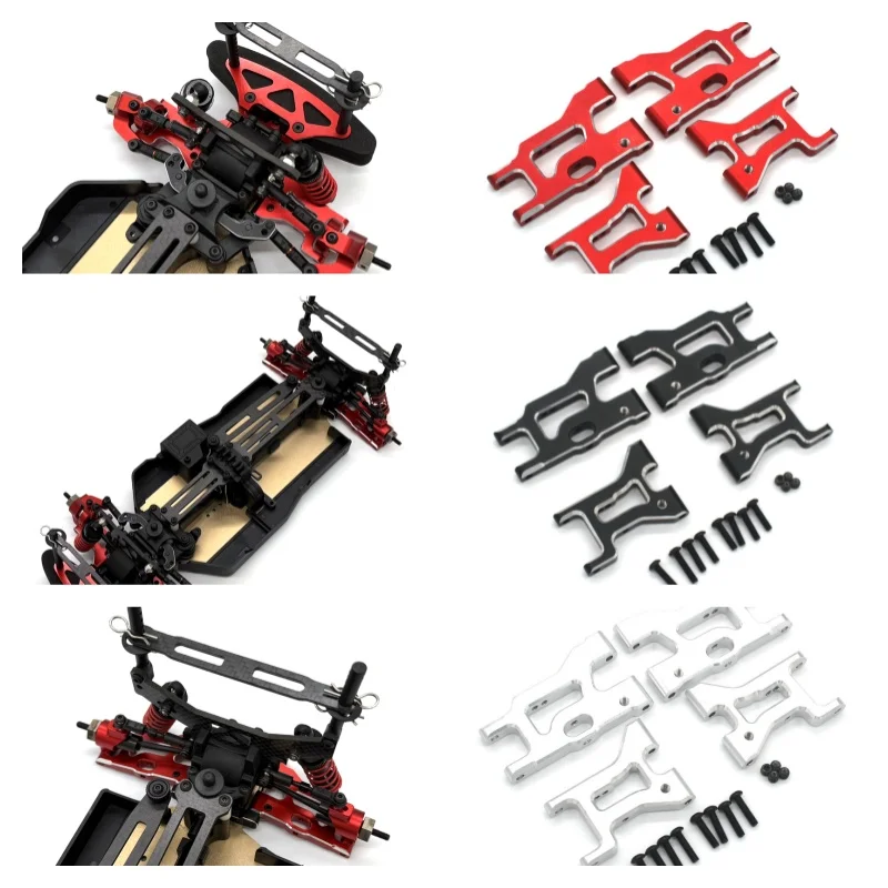 

Metalaccessory HNR H9804SR H9804M3 H9804 Fox-hound RC1/10 front and rear lower control arm parts for remote control car 4 pieces