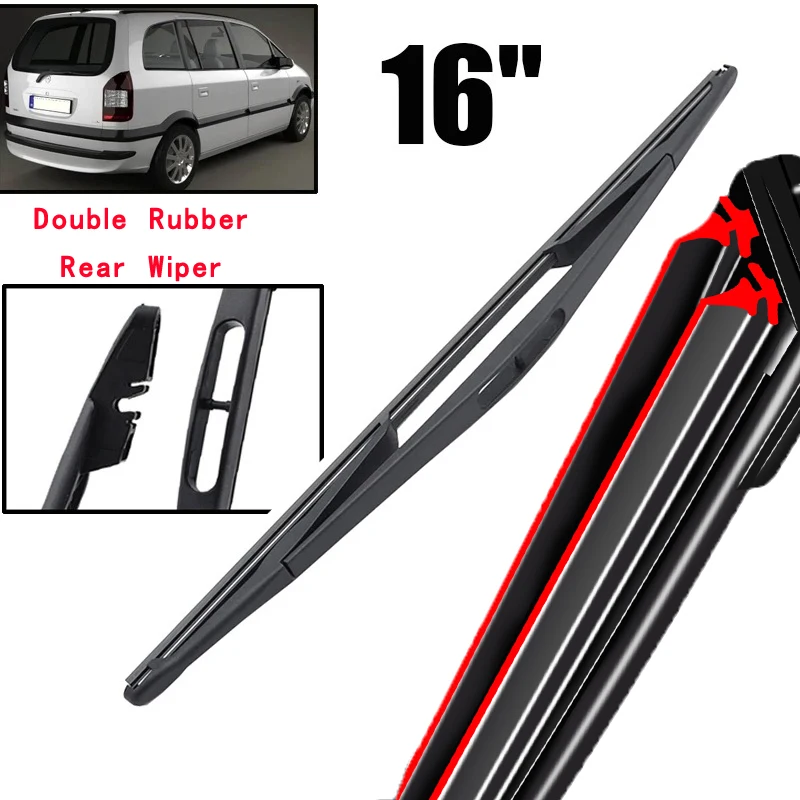 

Car Wiper 16" Rear Wiper Blade For Vauxhall Opel Zafira A 1999 - 2005 Windshield Windscreen Tailgate Window Car Rain Brush