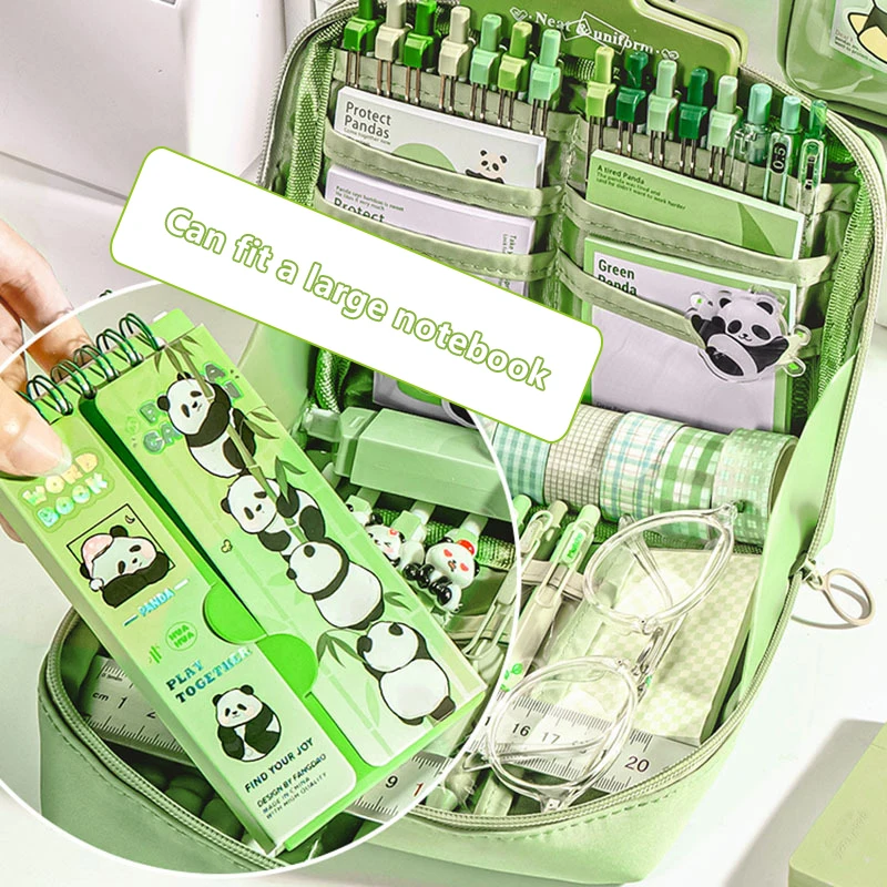 Learning Levert 12 Raster Grote Capaciteit Etui Oversized Briefpapier Tas School Briefpapier Rits Pen Geval