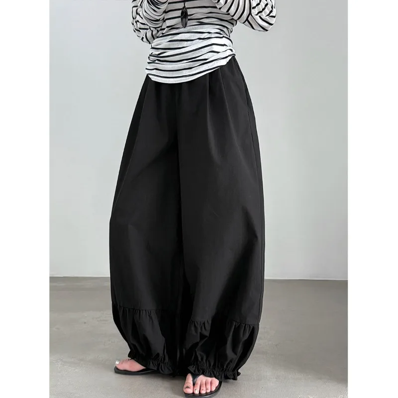 Cargo Pants Women Sweatpants Spring and Summer Korean-style Versatile Lantern Pants High Waist Slimming Casual