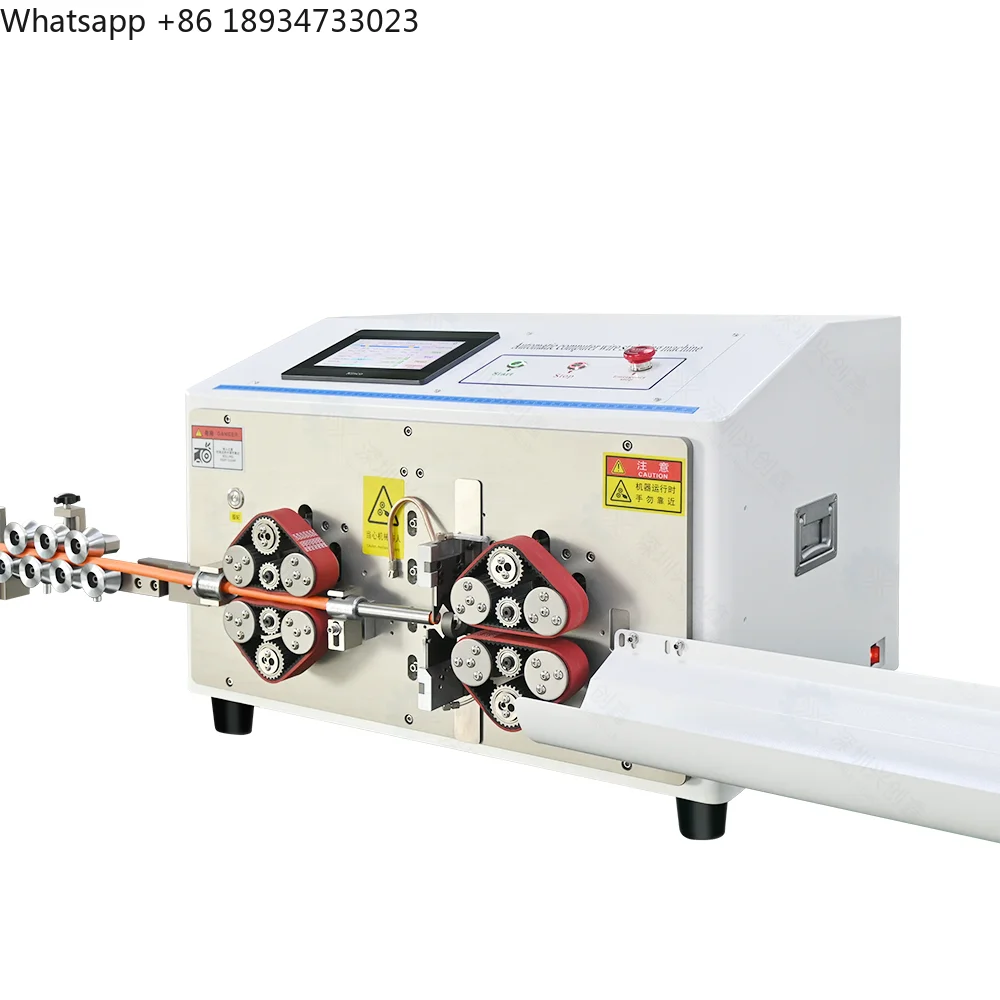 Automatic 70mm2 Wire Charging Cable Wire Stripping High Voltage Battery Cable Cutting and Atripping Machine