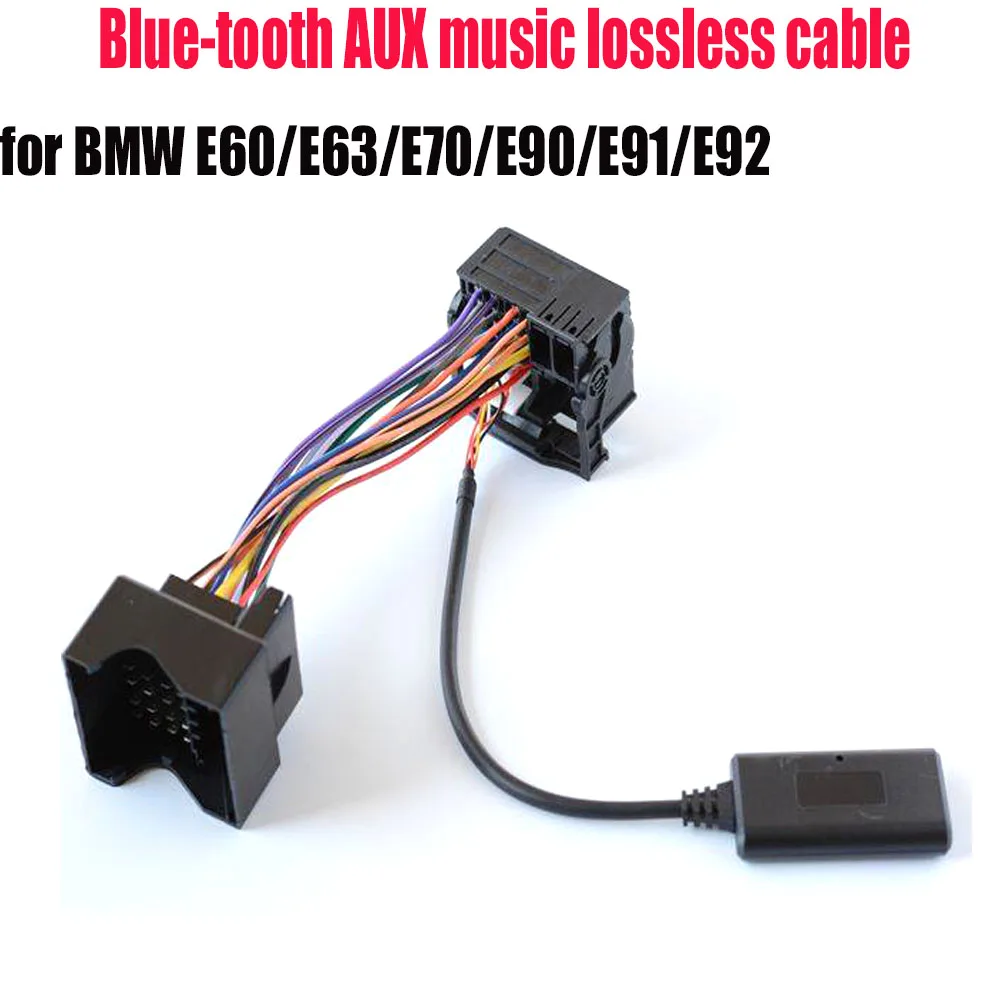 

Музыкальный кабель AUX без потерь с синим зубом для BMW CD E60 E63 E70 E90 E91E92 для Peugeot 307 408 для Citroen Blue-tooth AUX Music