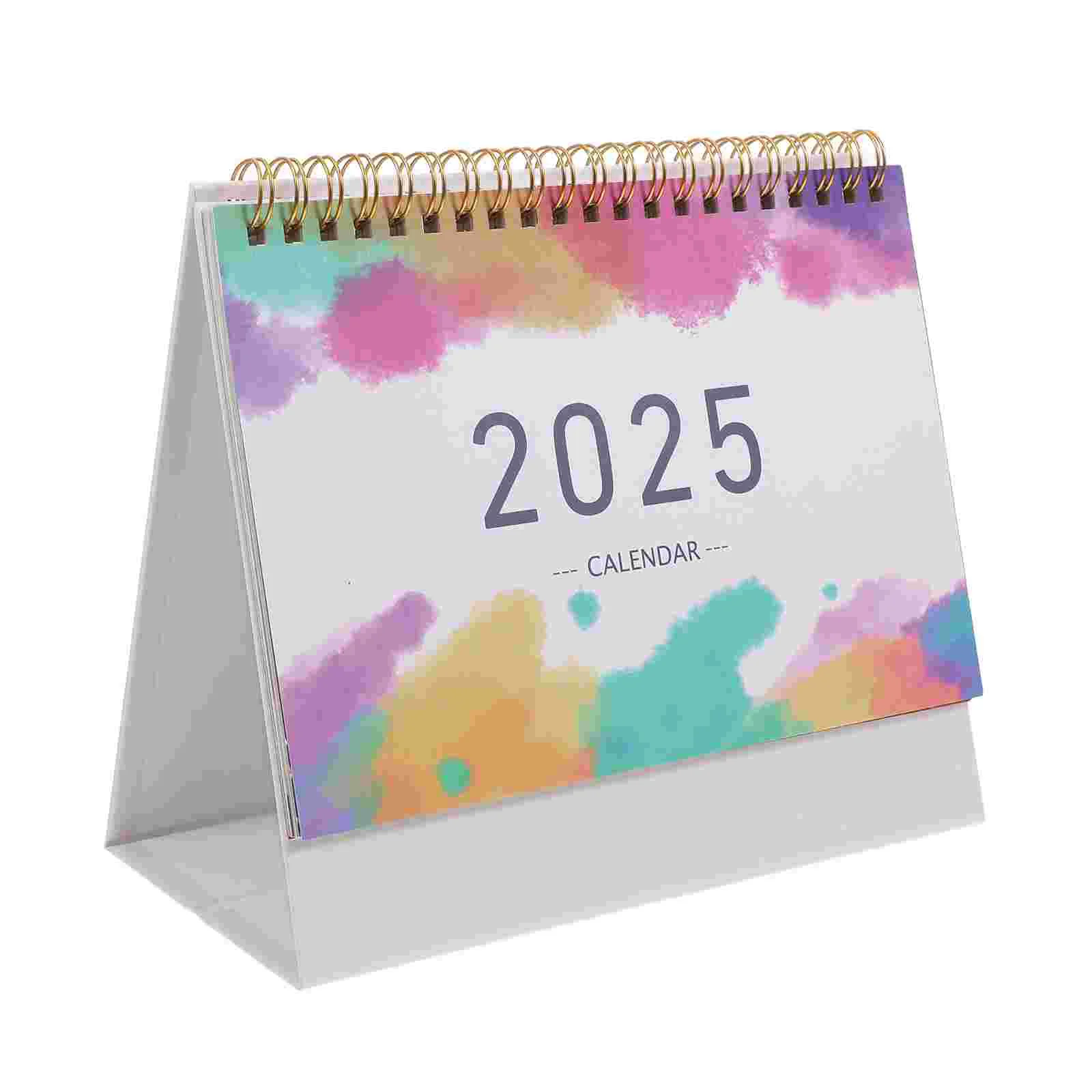 Turn The Page 2025 Calendar Office Makeup Advent Monthly Paper Aesthetic Retro Table