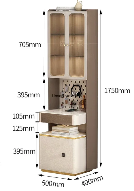 Integrated floor lamp charging with lock modern simple bedside table