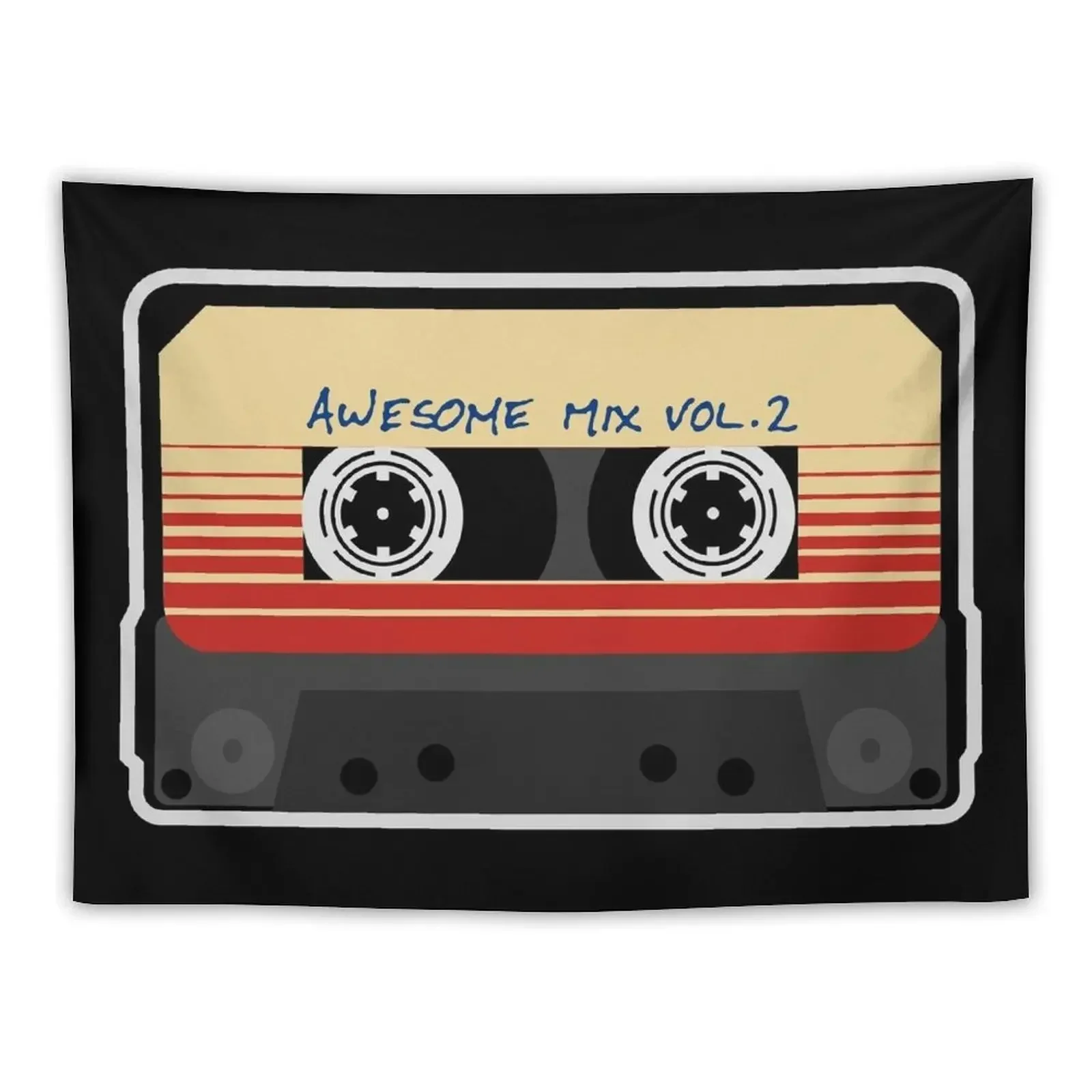 

Awesome, Mixtape Vol 2, Cassette, Retro, Tapestry Decoration Bedroom Bathroom Decor Tapestry