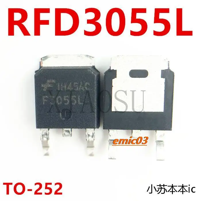 5pieces  RFD3055L F3055L TO-252 60V 12A N