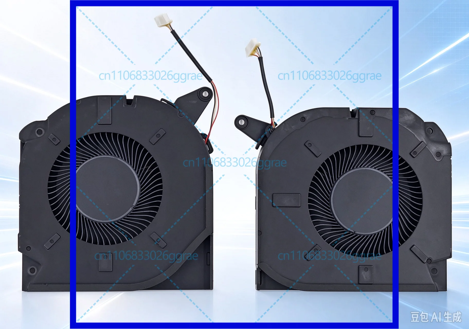 Laptop CPU GPU Cooler N44737-001 DC12V for HP Shadow Genie 9 16-WF-XF-U TPN-C167 TPN-C168