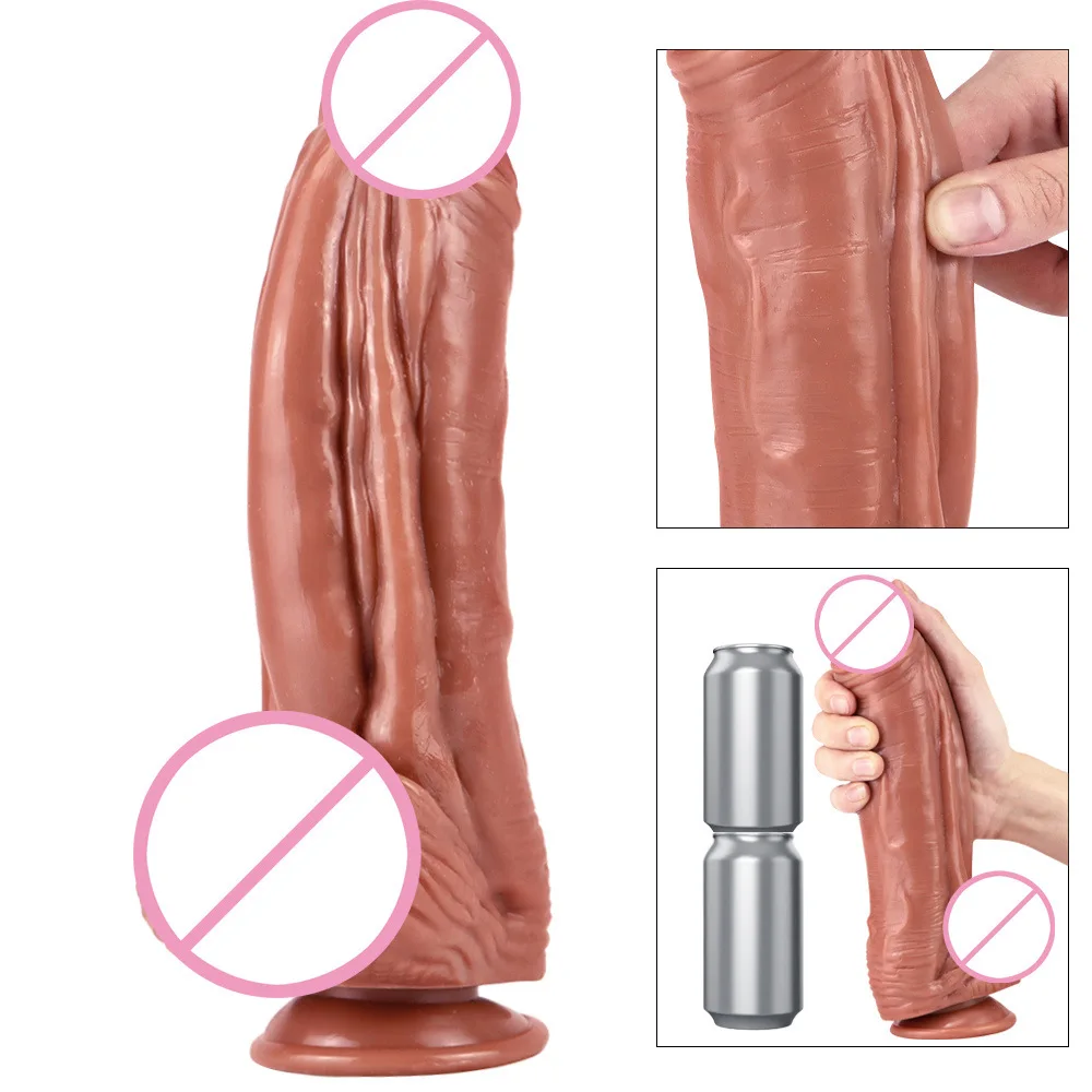 Newest! Super Big Strong Dildo With Suction Cup Real Skin Texture Simulation Penis For Female Masturbation Adult Fisting Sex Toy