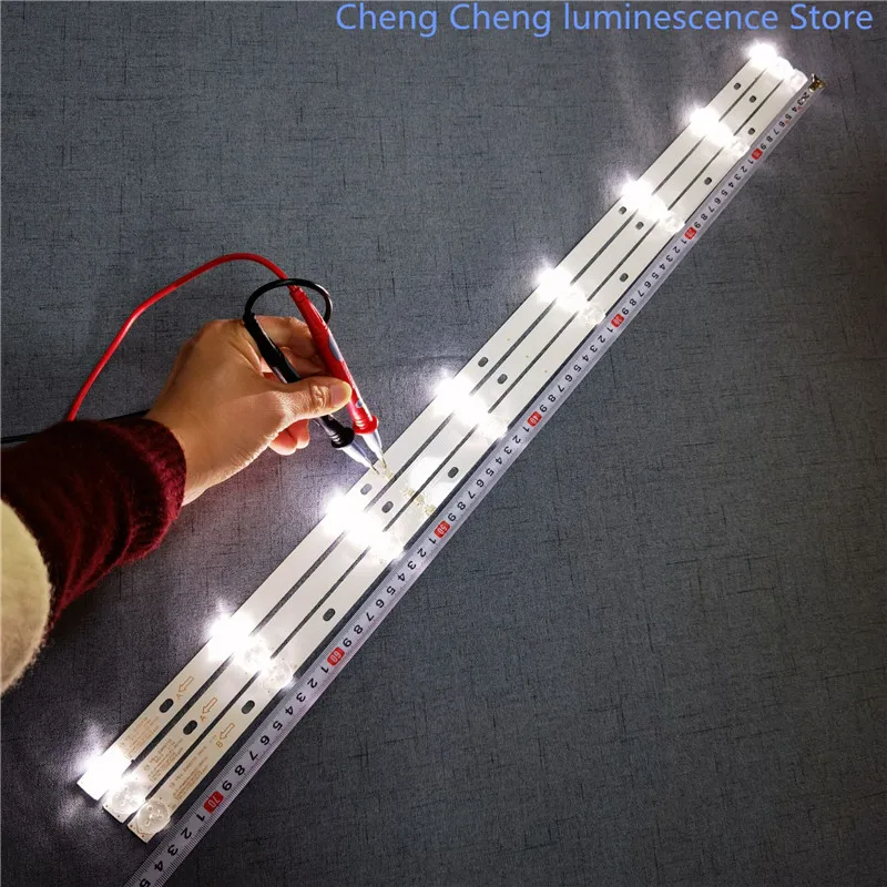 

LED backlight strip for D40-M30 40BF400 JS-D-JP395DM-A81EC JS-D-JP395DM-B82EC E395DM1000 MCPCB 40BF400 736MM 8LED 6V