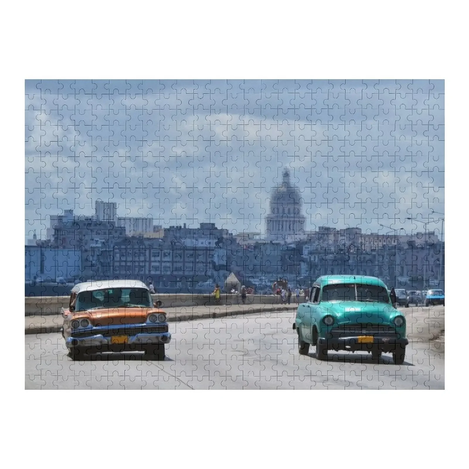 

Classics on the Malecón Jigsaw Puzzle Personalised Name Personalized Jigsaw Pieces Adults Custom Puzzle