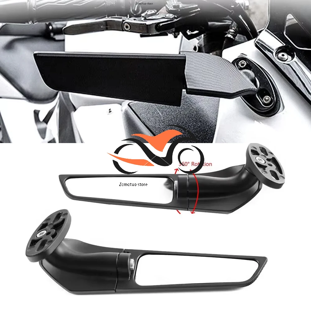 

For BMW S1000 S1000RR S1000R HP4 HP2 Sport K1200S Motorcycle Modified Wind Wing Adjustable Rotating Rearview Mirror