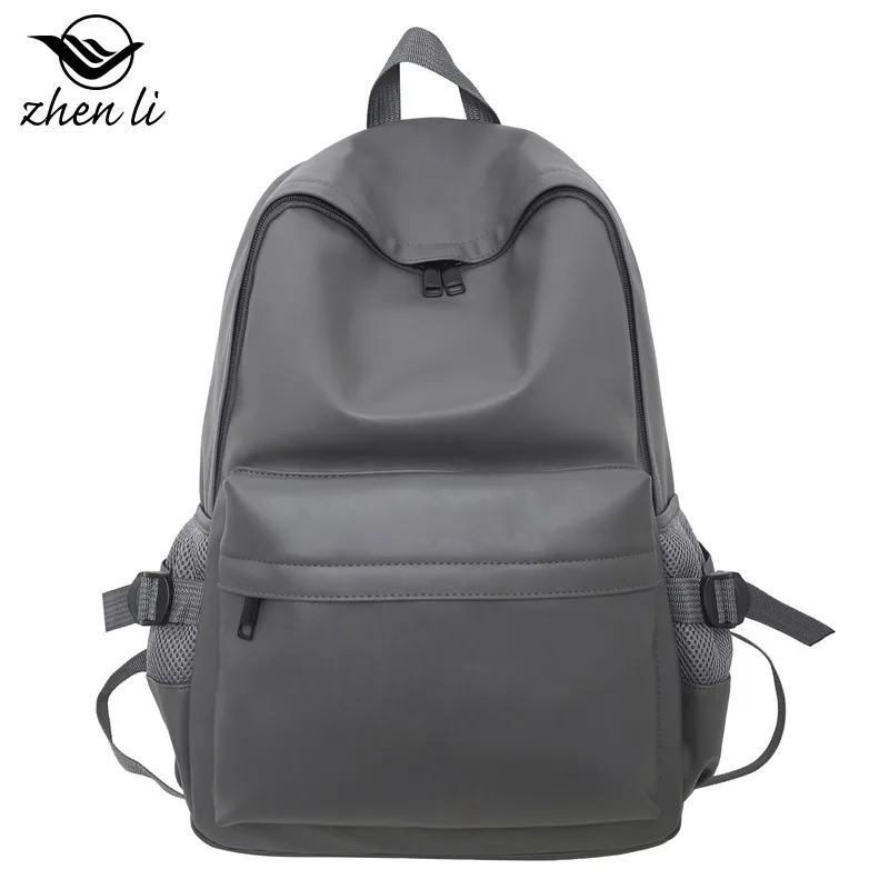 

Japanese style solid color fashion women backpack student school bag lightweight casual daypack for high school college girls