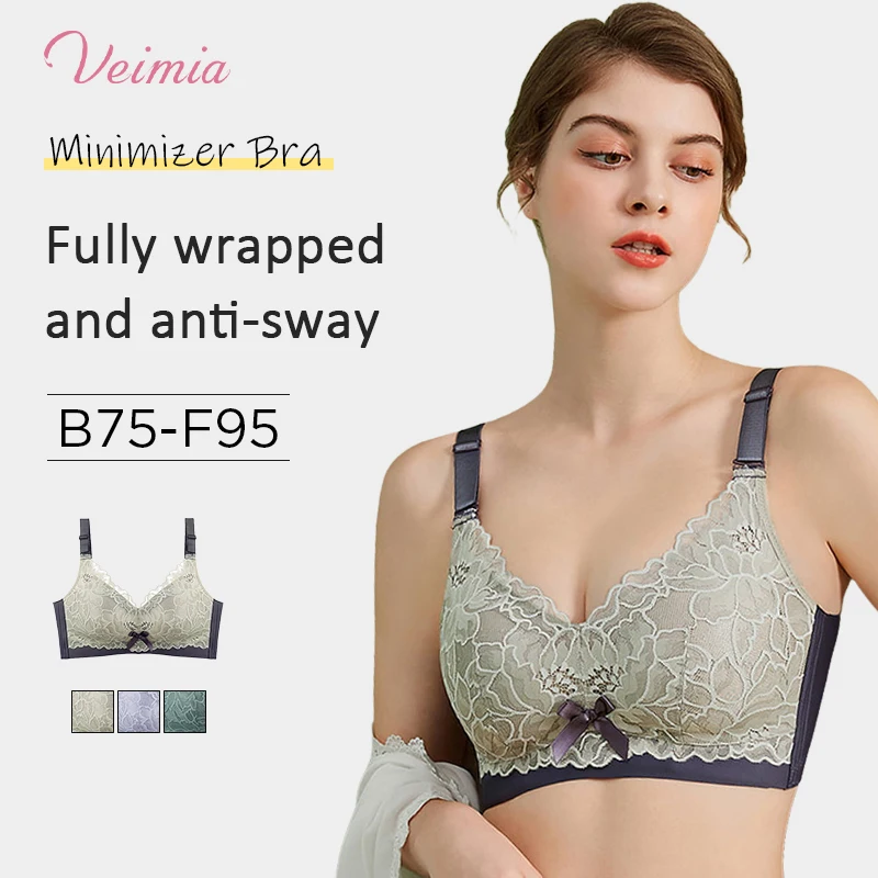 Large breasts show small bra summer thin section gathered bra up support bra without steel ring bra