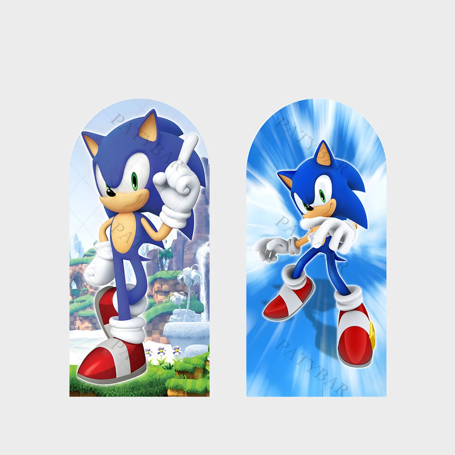 

Arch Running Hero Speed Hedgehog Sonic Background Boy Birthday Party Backdrop Polyester Arch Banner Photography Props