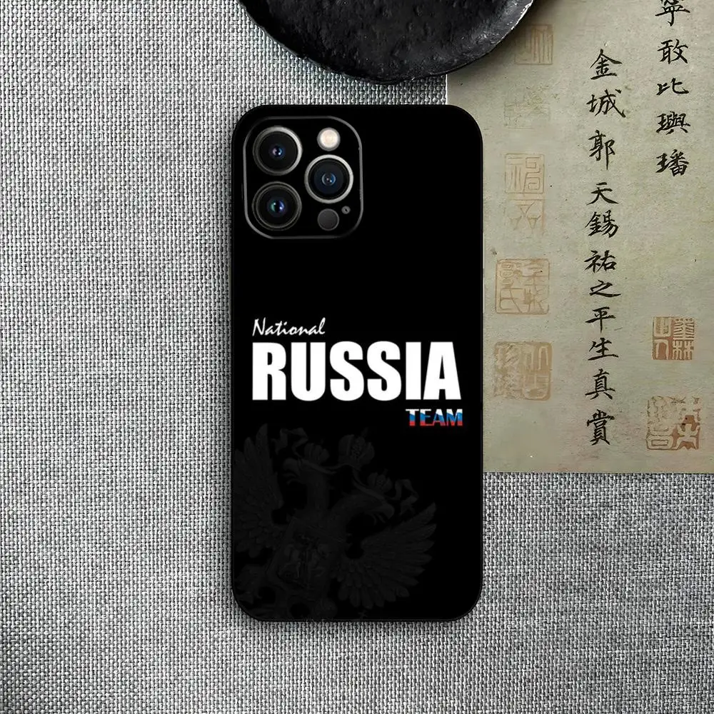 Coque de téléphone drapeau russe pour iPhone, coque Funda, coque pour iPhone 15, 12, 14, SE, 2022 Pro Max, 11, 13, XR, X, XS Mini Plus