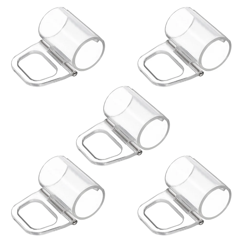 

5Pcs Pleated Blind Pull Handles 20mm Easy Install Secure Fixation for Cordless Window Shades Roller Blind Accessories