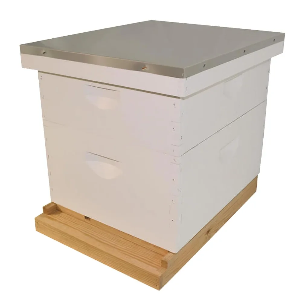 

Complete Hive Kit Combo, Includes 1 Deep and 1 Medium Super Box, Quality Pine, Ideal for Beekeeping Beginners, Made in