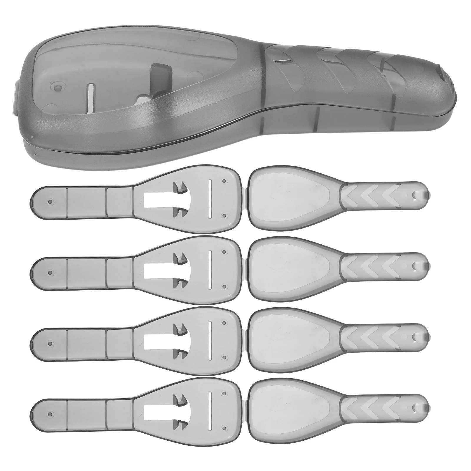 

5pcs Razor Storage Case Plastic Travel Holder With Slot Durable Portable Shaver Organizer For Men Bathroom On-The-Go Use Beard