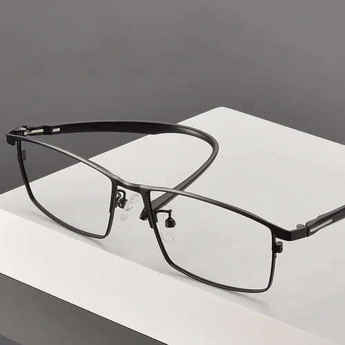 Imagen 2 del producto BCLEAR gafas graduadas progresivas para hombre, gafas multifocales con borde completo, gafas ópticas para miopía e hipermetropía, lentes personalizadas