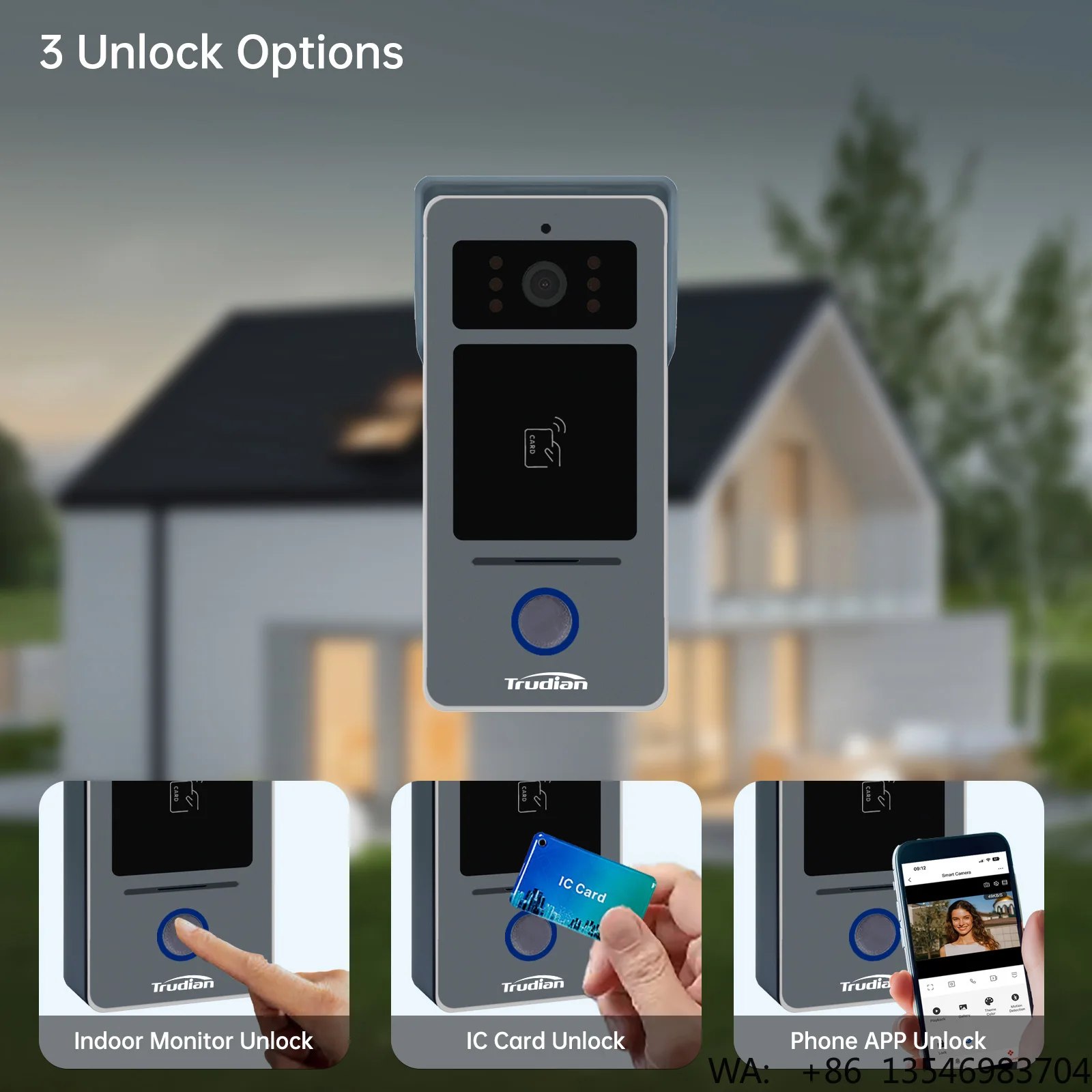Trudian OEM&ODM Doorbell Intercom 2 Wire 7