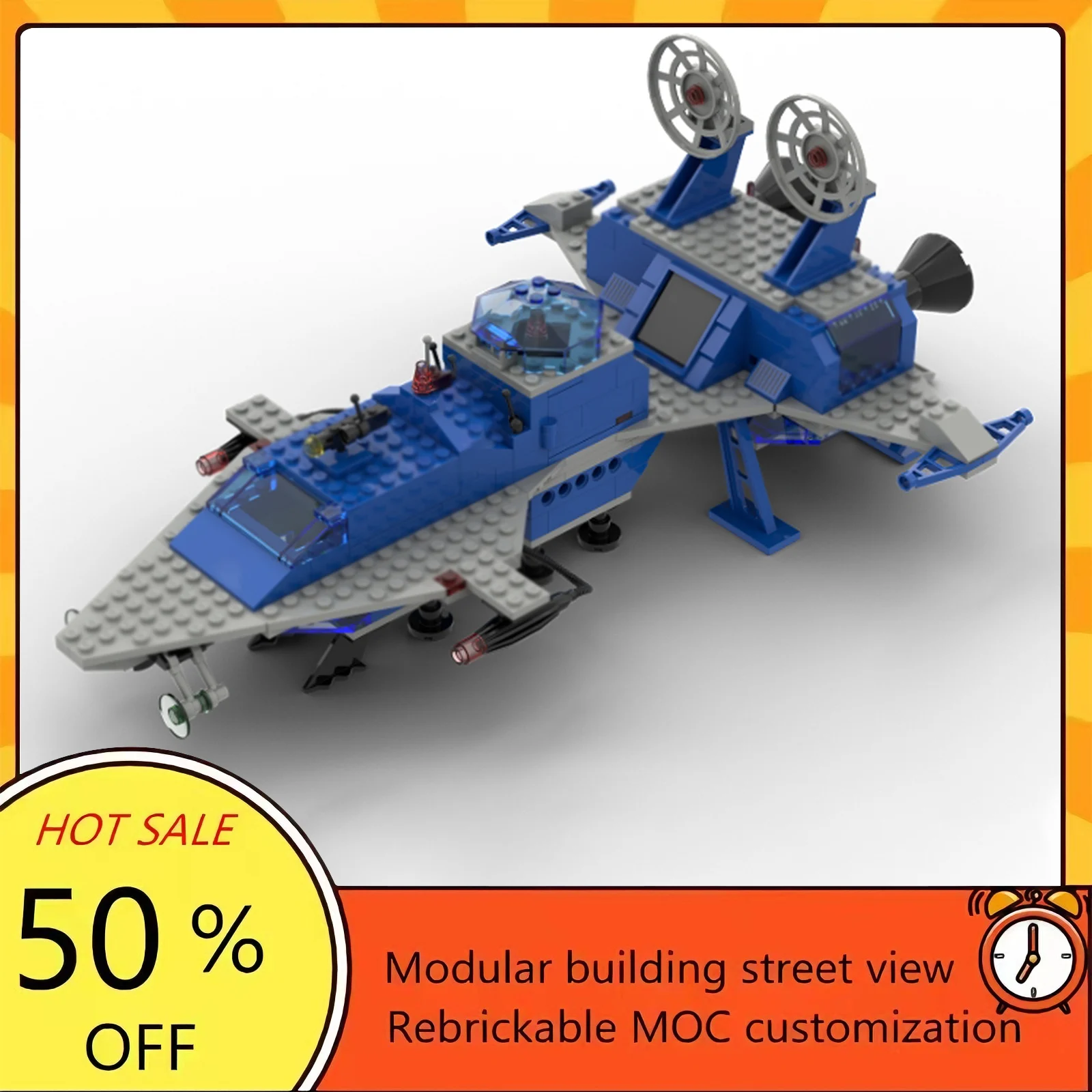 

436PCS Popular Space War Movie Model MOC Building Bricks Spaceship Modular Technology Gifts Holiday Assemble Children Toy Suit