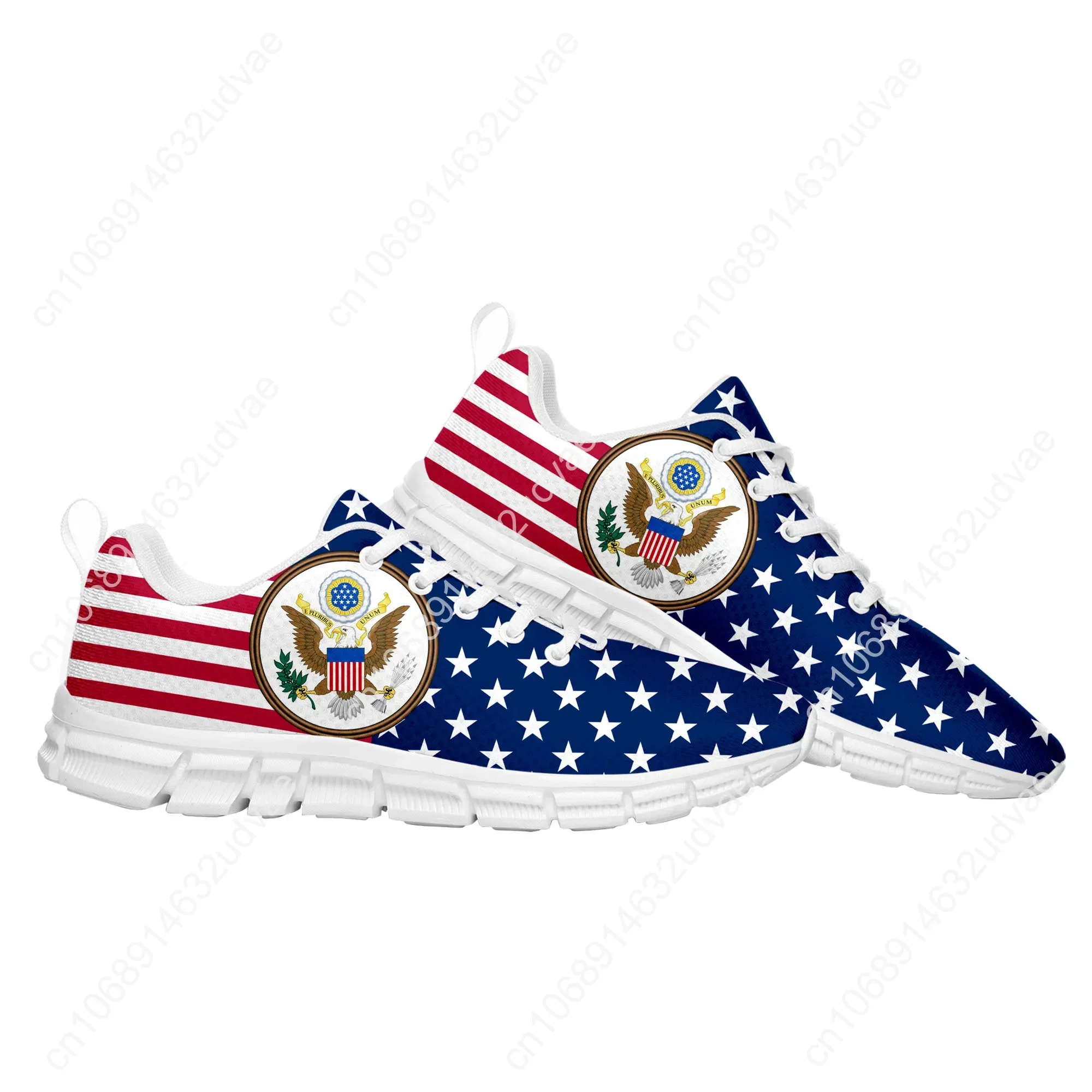 USA Flagge Amerika rot blau weiß Kunst Sportschuhe Herren Damen Teenager Kinder Kinder Turnschuhe lässig benutzer definierte Qualität Paar Schuhe