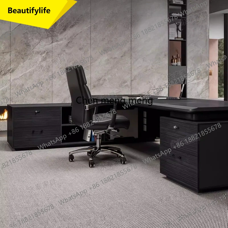 A17 Storage Auxiliary Computer Desk Corner Executive Writing L Shaped Gaming Office Table Home Seating File Cabinet Work Fur
