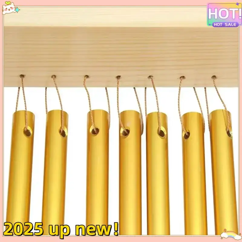 

Стильный звуковой стоячий деревянный каркас, играющий в колокольчик, 20-тональные колокольчики с украшением для ударных инструментов