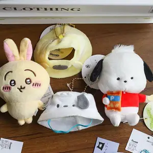 Sombrero de muñeca de Sanrio con cadena clave para Labubu Kawaii Hello Kitty Kuromi Cinnamoroll Melody Pendse Lindo Labubu Cap Gift 8 Mejores ventas My Melody KeyCap - №3