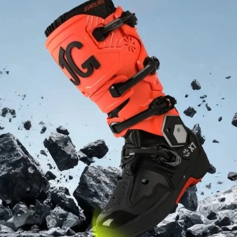 Men Women Riding Mid-Calf Ankle Protective Shoes Moto Motorbike Equipment Racing Long Motorcycle Boot New Arrival Motocross Boot