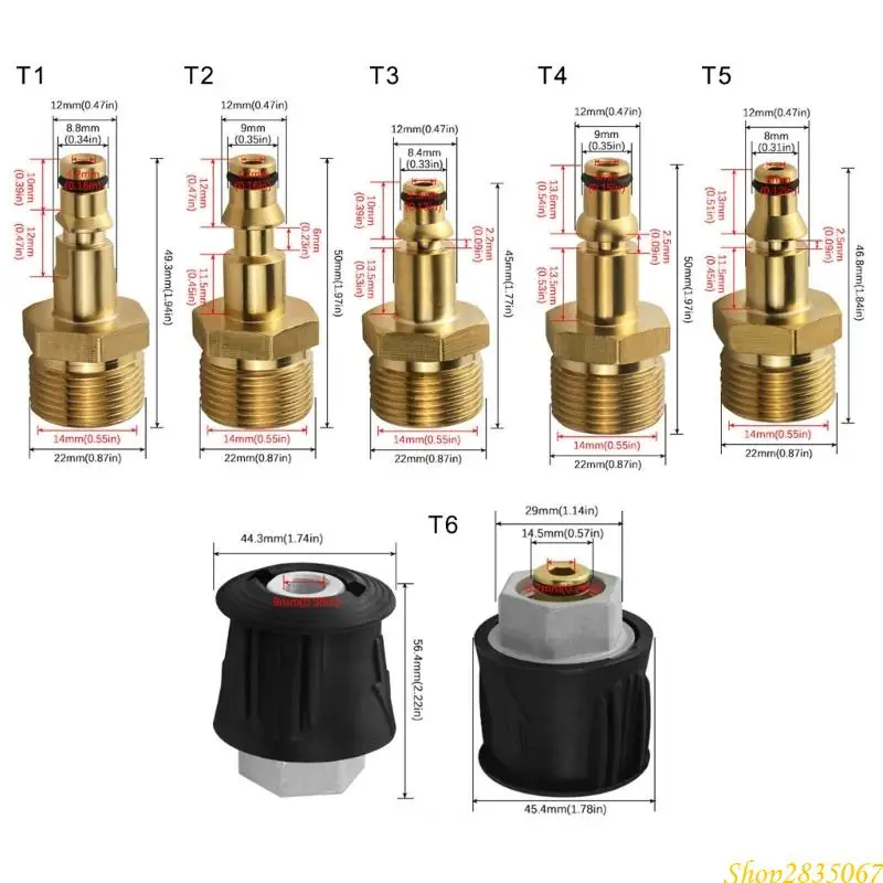 Rilascio rapido coerente più marchi, adatto per attrezzature per pulizia, funziona con maggior parte degli attacchi M22