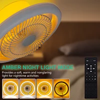 Modern Ceiling Fan With Light Remote Control APP 3 Color Dimmable Smart Fan Light 360° Rotating 6 Speed Chandelier Indoor Home 4
