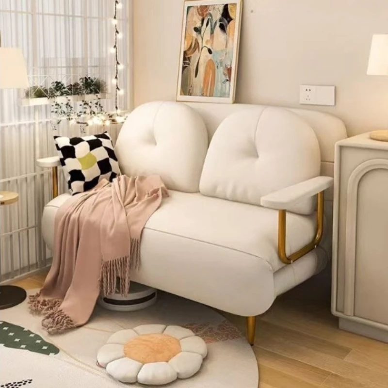 balcony cream wind Folding bed single double small apartment sofa simple living room indoor cama dobrável bedroom furniture