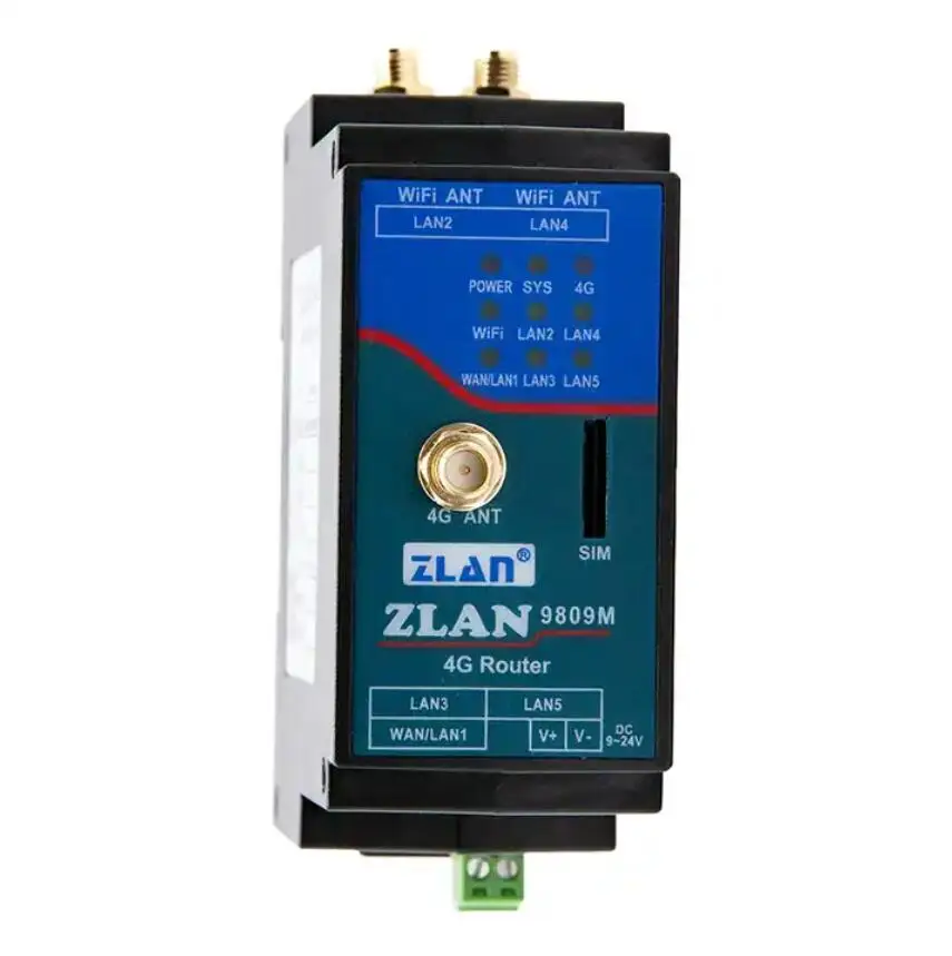 ZLAN9809M-Routeur WiFi Modem 4G, Din-Rail, Permanence Industrielle