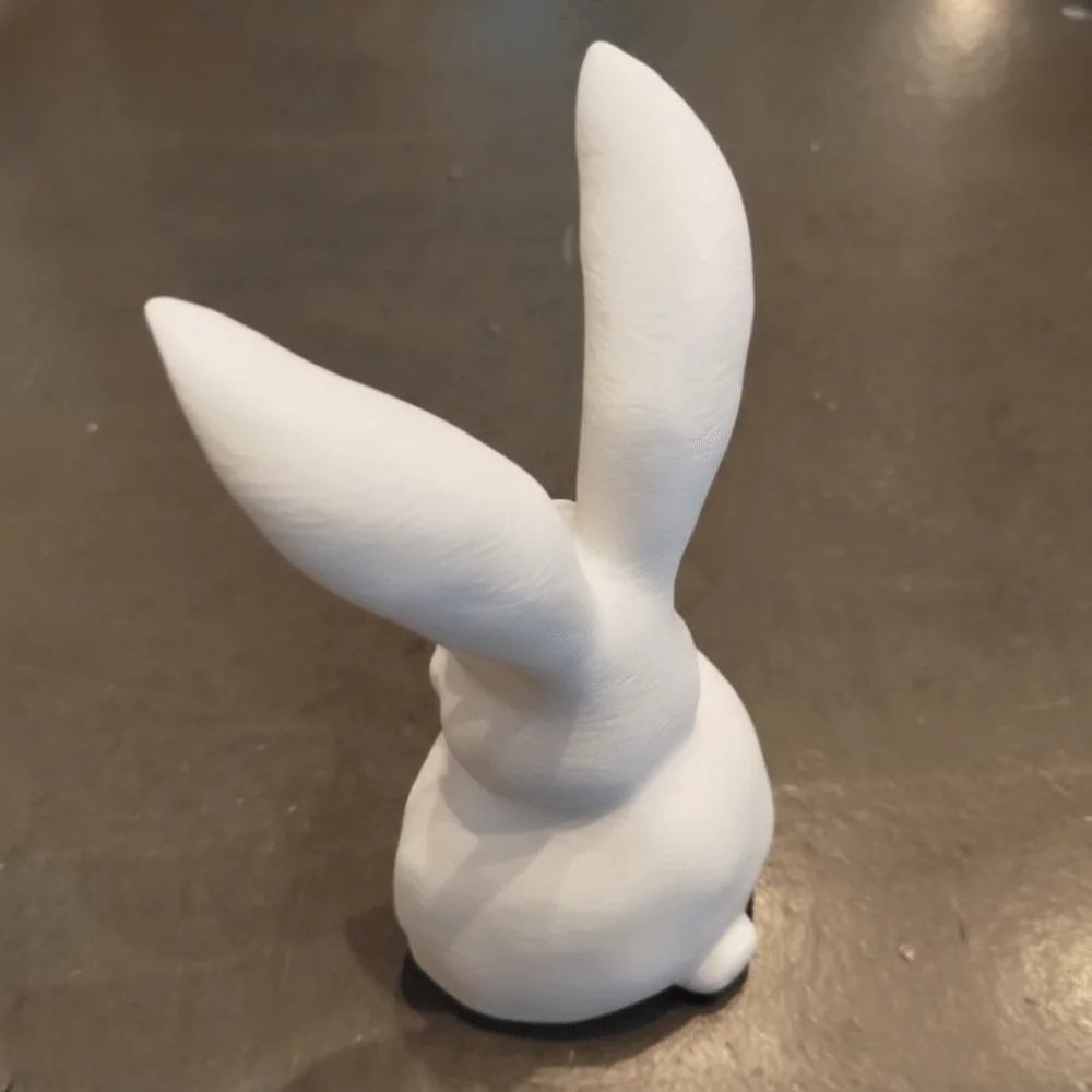 3D Printed Easter Decorations Light Luxury Modern Minimalist Rabbit Figurine Nordic Style Easter Rabbit Bust Tabletop Ornament