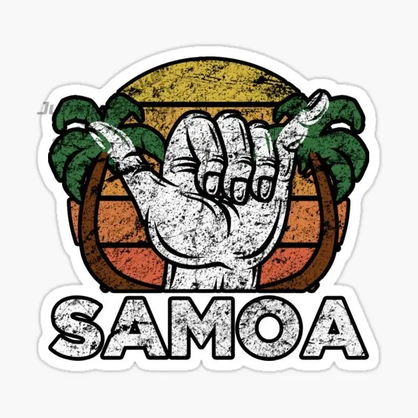 SAMOA The Independent State of Samoa Flag National Emblem Car Sticker Vinyl Self-Adhesive Decal