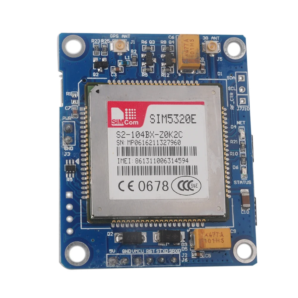 SIM5320E 3G GSM GPRS GPS Module for Arduino MCU with Quad-Band Connectivity and Positioning Plug and Play