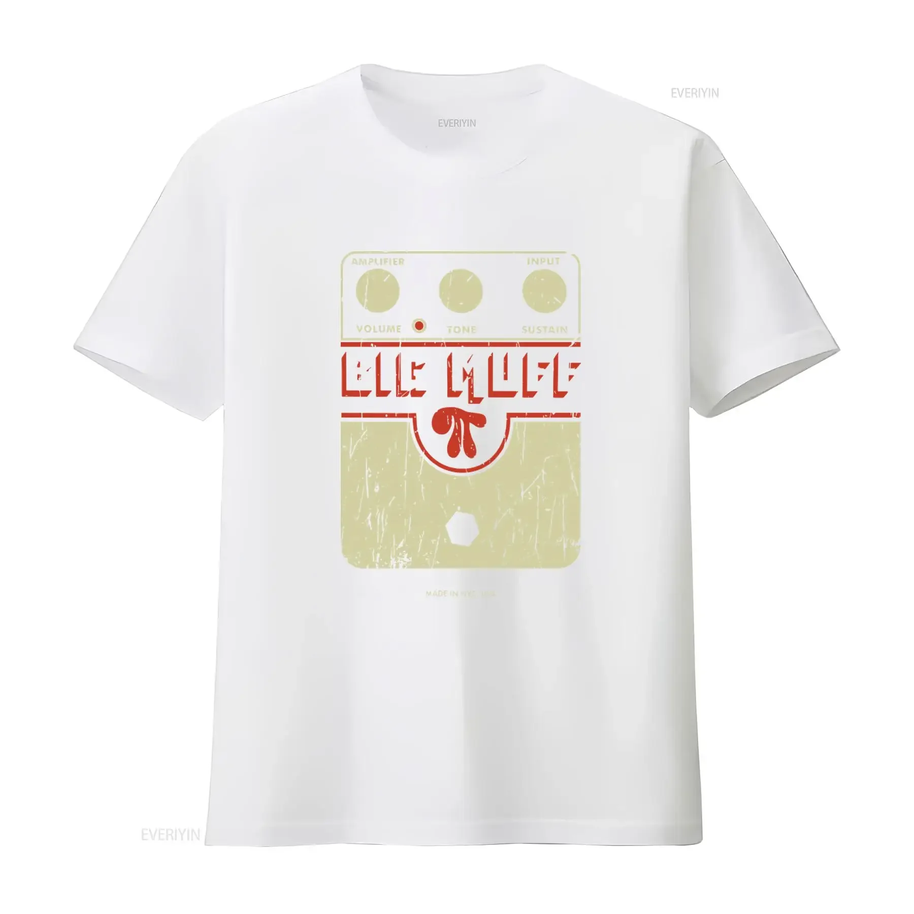 Big Muff Fuzz Pedal Guitar Distortion Retro Vintage Aged Faded T Shirt for Guitarist Music Lovers 90s Sound Grunge Rock Heavy image 3