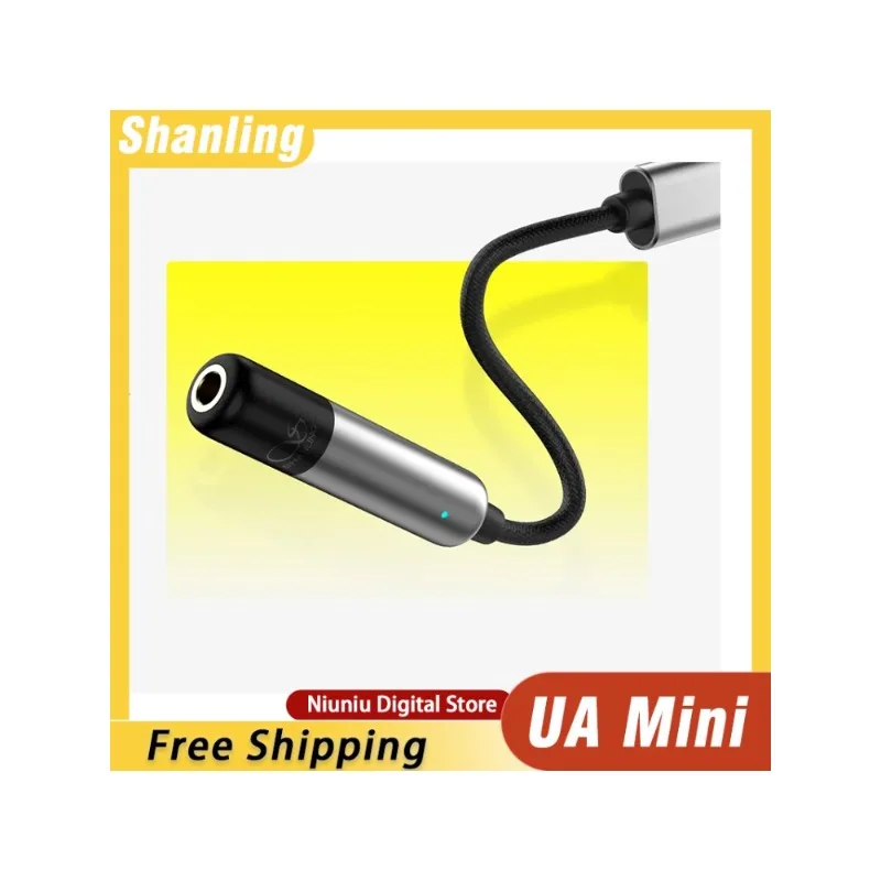 SHANLING UA Mini Portable Hi-Res RGB DAC AMP CS43131 Chip DSD256 Type-C To 3.5mm Adapter Dongle for Android/iOS/PC Compatible