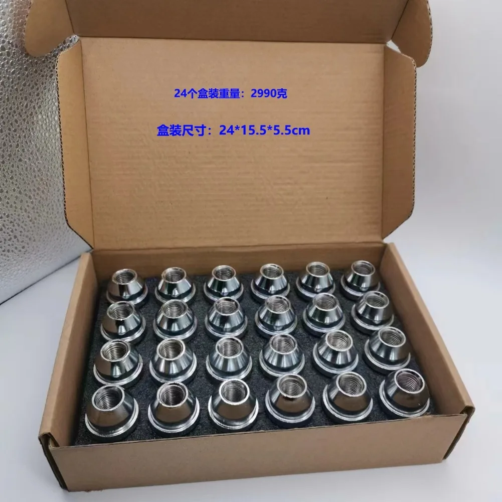 Wheel Lug Nuts Hub Screws for Tesla Model 3 Model S Model X Model YRoadster M14x1.5 Hex 21mm Thickness 45mm