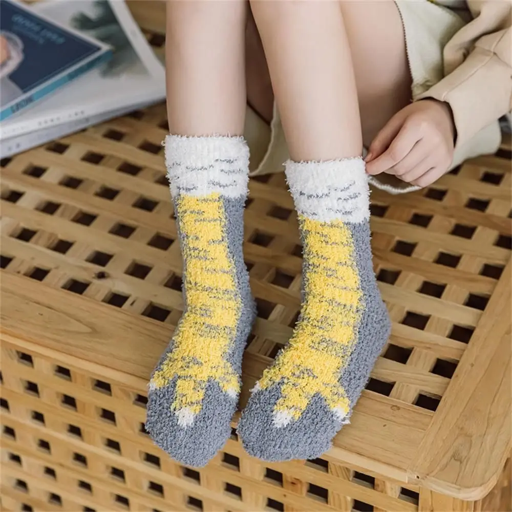 New 3D Chicken Print Funny 3D Cartoon Sock for Kid Thin Toe Feet Sock Breathable Soft Warm Cosplay Winter Autumn