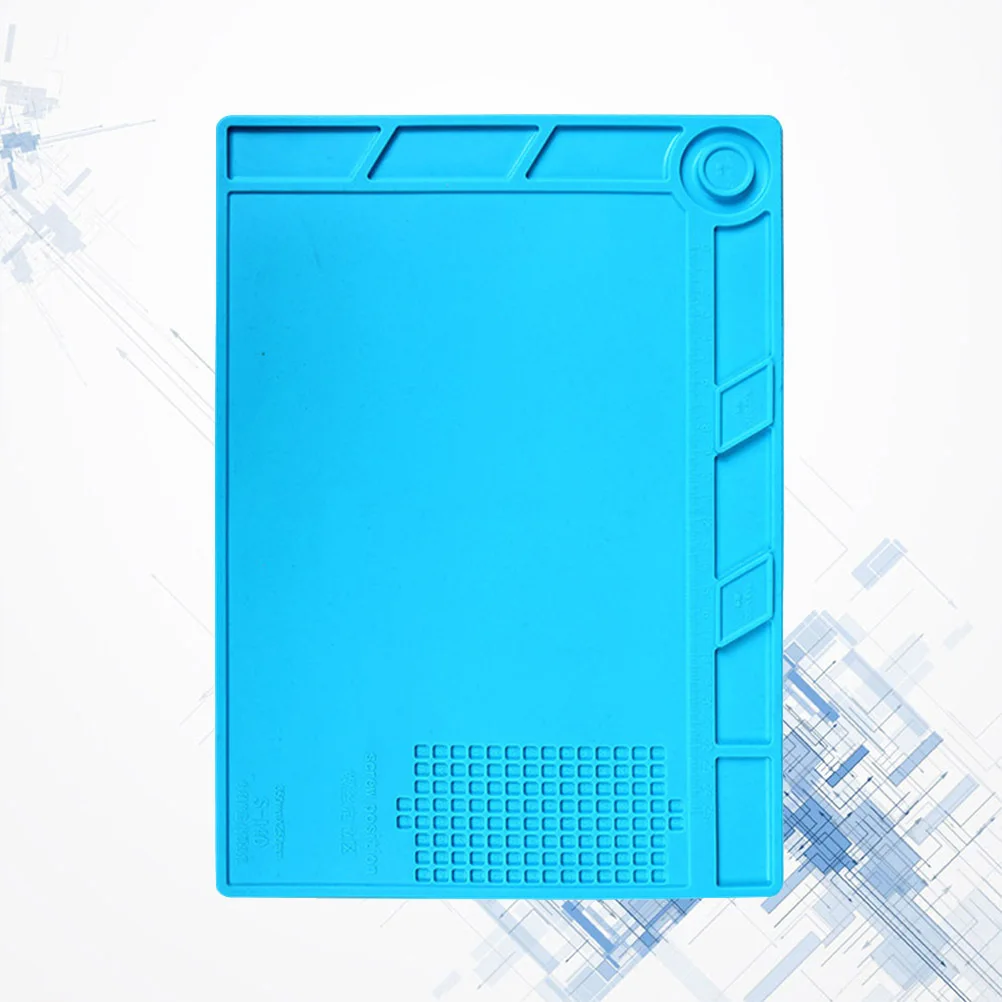 

Silicone Phone Repair -140 Blue Large Heat Resistant Non-Slip Soldering Pad For Mobile Computer Tablet Camera