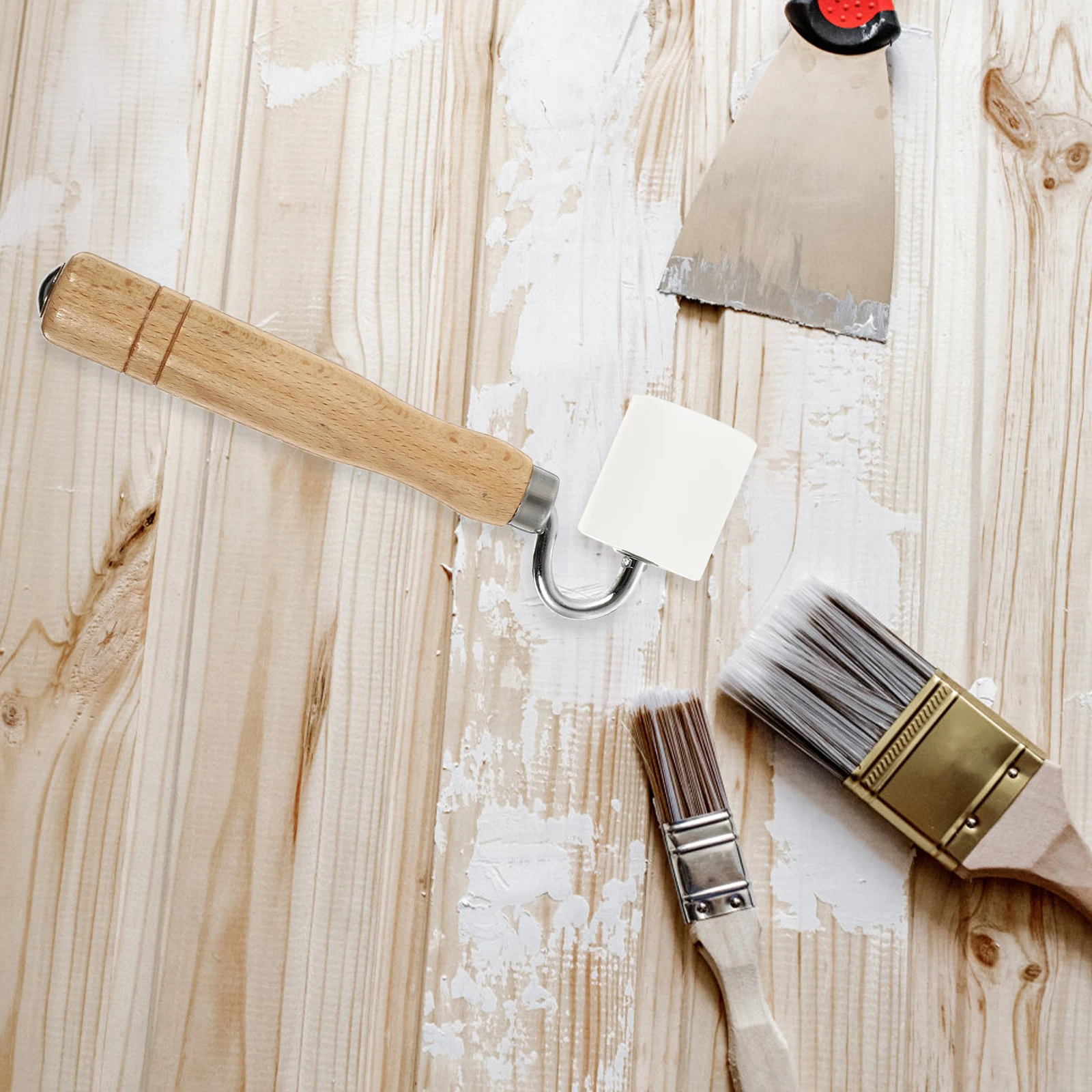 

Прочная деревянная ручка, ролик для обоев, эффективный ролик для швов для утолщенной нетканой фольги, украшение стены