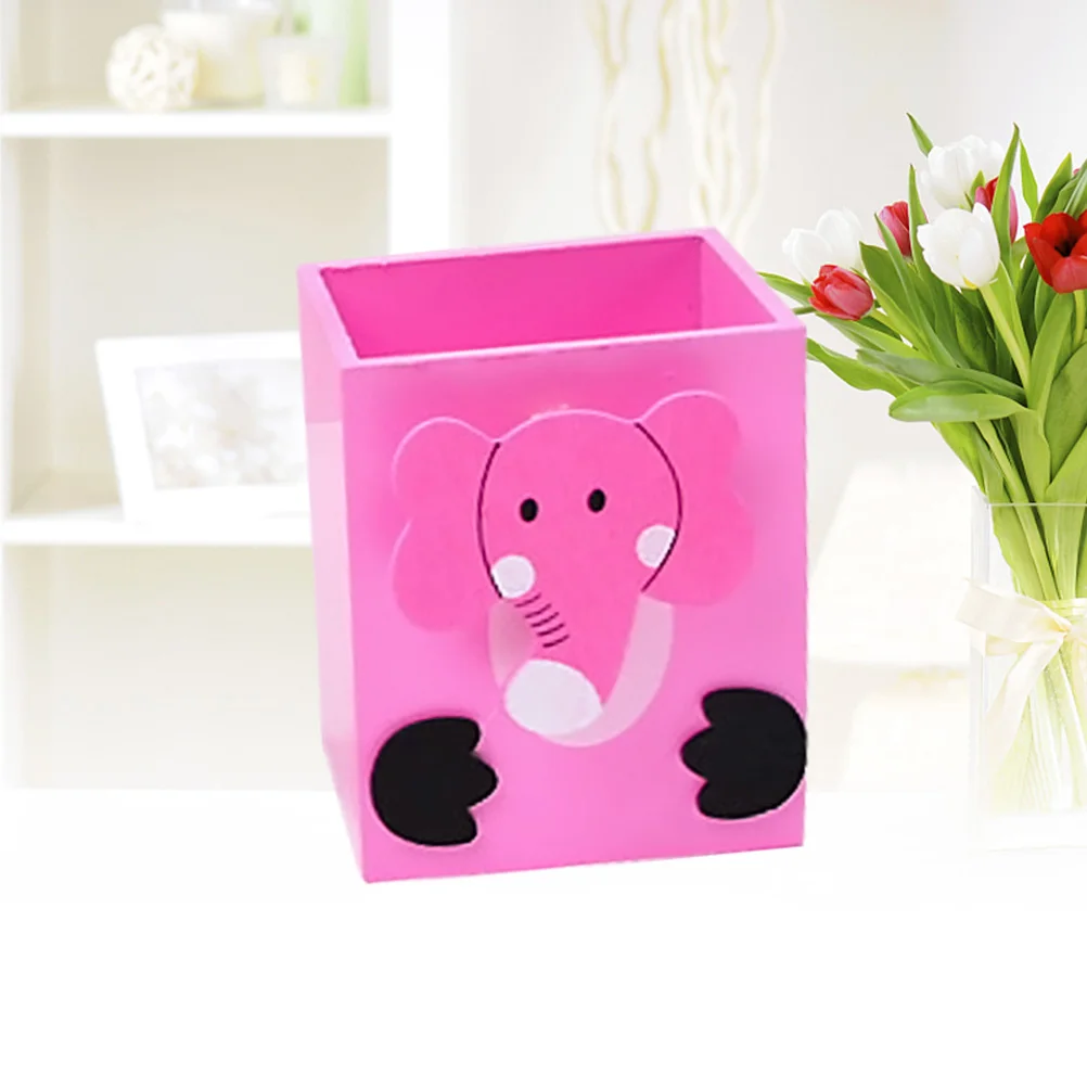 

Cartoon Pen Holder Desk Organizer Animal Kids Pencil Cup Stationery Container Cute Decor Lightweight Multi-functional