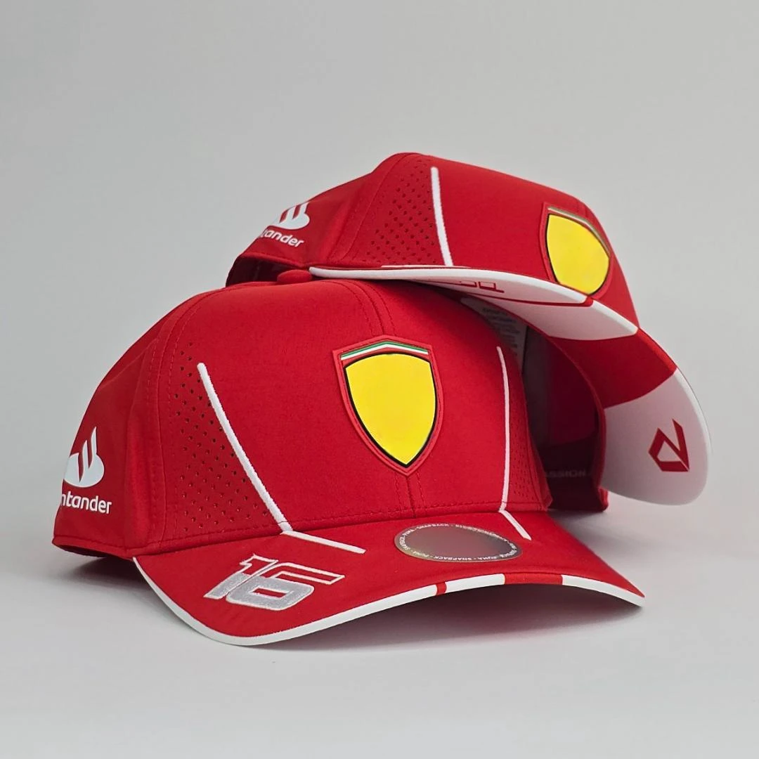 F1 Scuderia 2024 Monaco GP Spain GP Baseball Hat Charles Leclerc Driver Cap Formula One Carlos Sainz