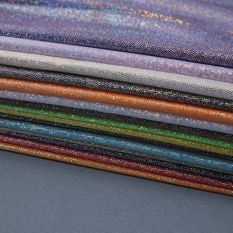 50x150cm Glitter Laser Polyester Fabric Iridescent Holographic Wedding Party Background Doll Clothing Decor Material half meter