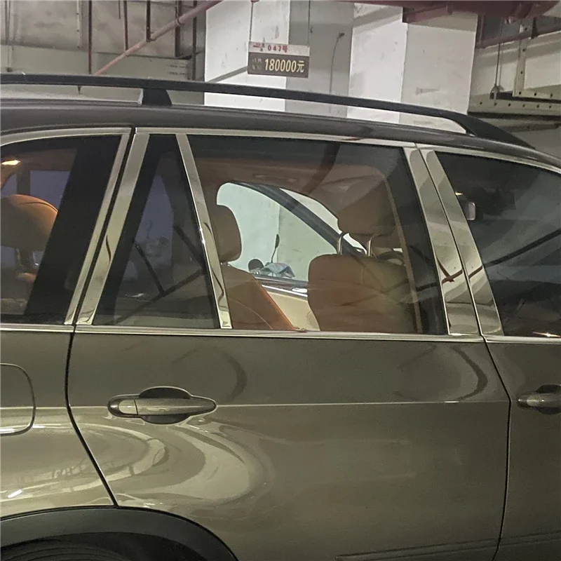 

WELKINRY для BMW X5 E70 2-го поколения 2007-2013, кузов автомобиля из нержавеющей стали, двери, окна, центральный, средний, B C, накладка на стойку стойки