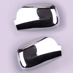 1 Pair Car Left & Right Side Rear View Mirror Covers Trims Fit for Honda CR-V SUV 2002 2003 2004 2005 2006 Silver Plastic