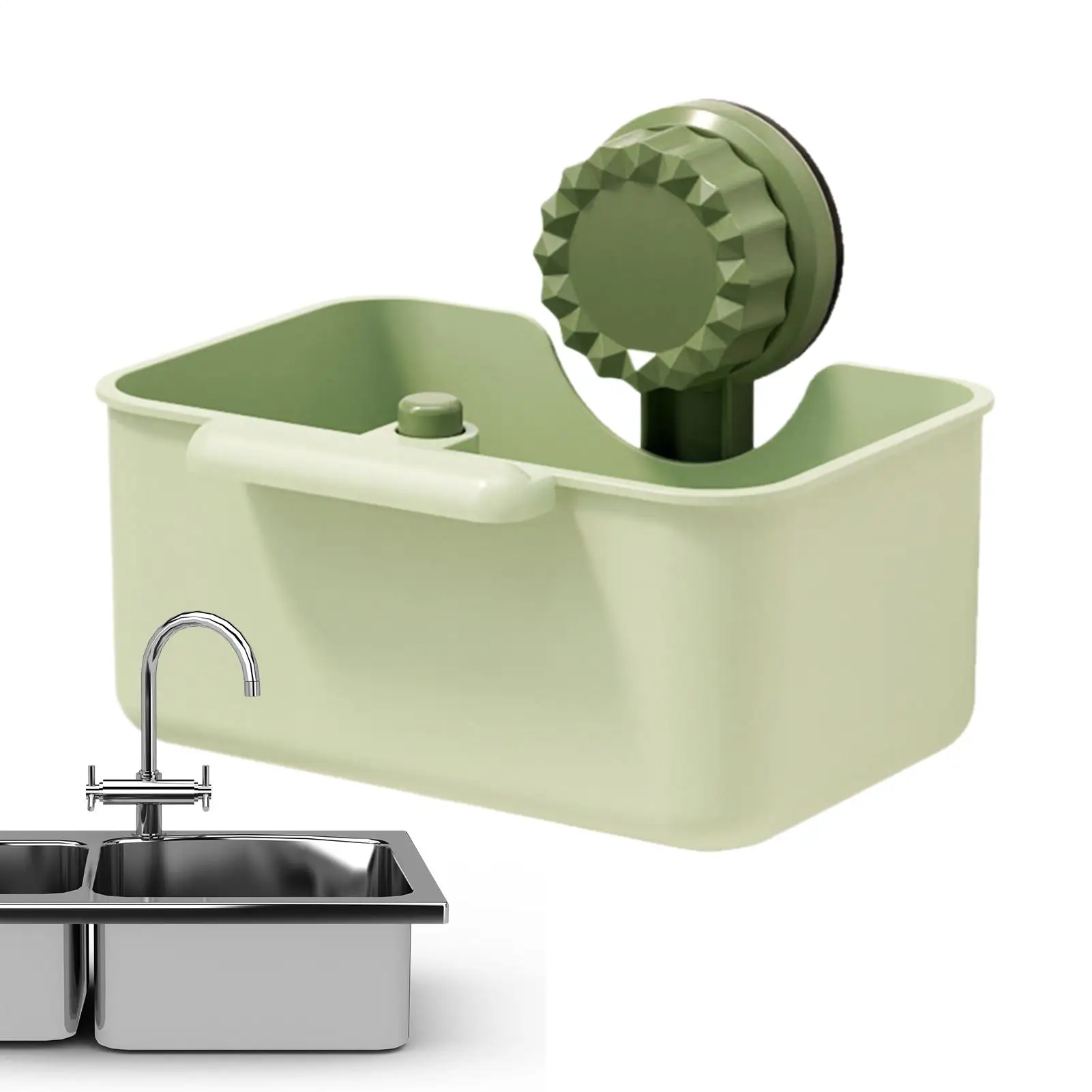

Sink Strainer Basket Suction Cup Sponge Holder Waste Collector For Home Bathroom Shower Counter Apartment Cooking Cleanup