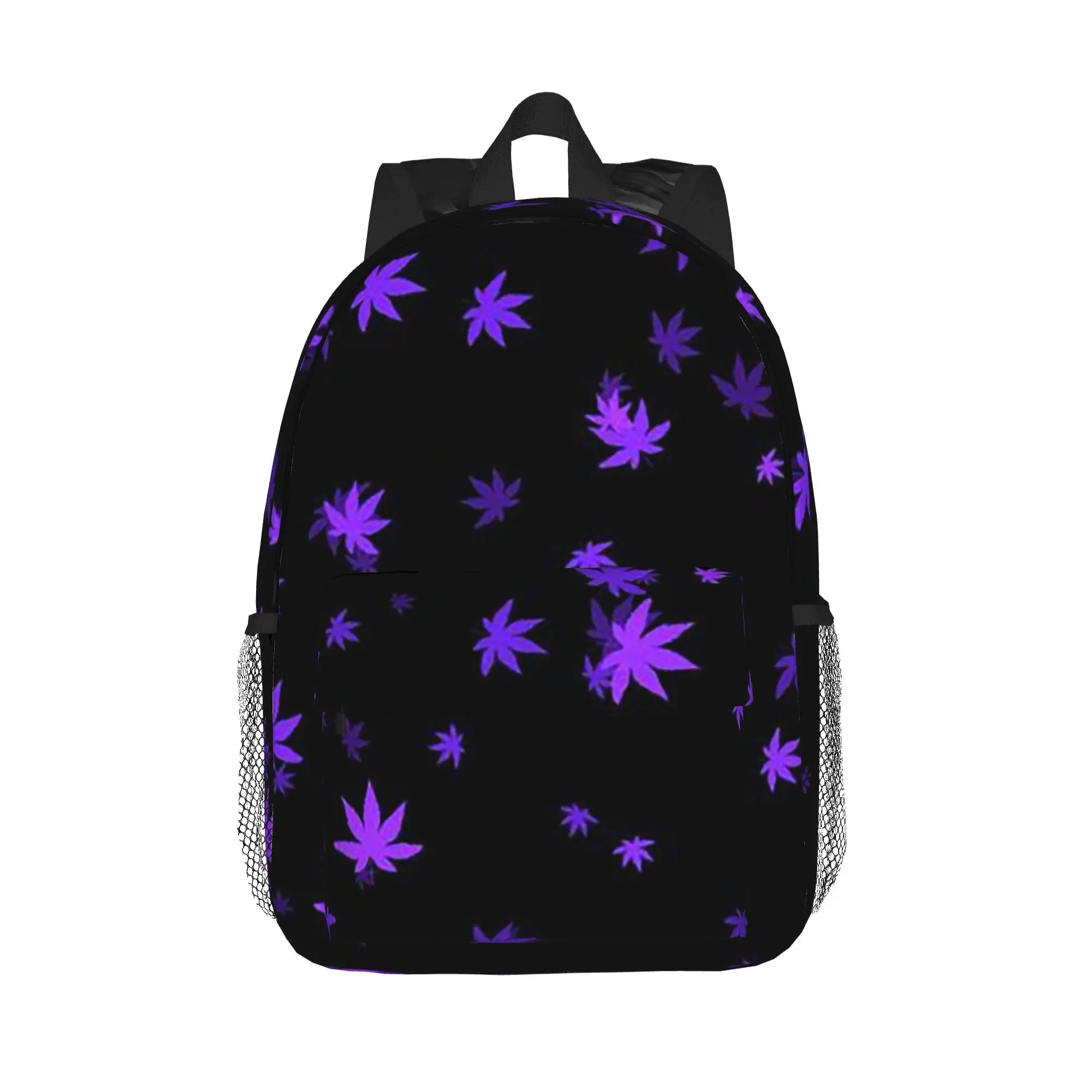Hemp Leaf Pattern Backpack Hot Sale Daypack Large Capacity Boys Girls BookBag Shoulder Bags for Men Women School Bag
